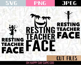 Ultimo giorno di scuola insegnante SVG PNG File di taglio impressionante asilo matematica inglese insegnante maschio prescolare regali idee del tempo di pausa estiva