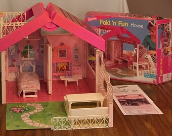 barbie folding fun house