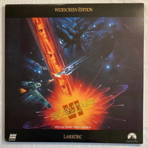 Star Trek VI The Undiscovered Country Widescreen Edition Special Home Video Version Laser Disc Movie 1992