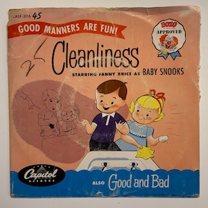 Baby Snooks Cleanliness Starring Fanny Brice As Baby Snooks Also Good And Bad Good Manners Are Fun Vintage Vinyl Record Album 1977