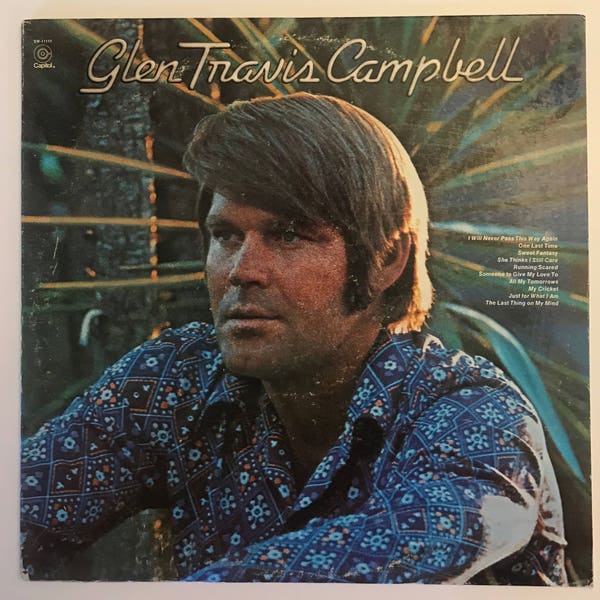 Glen Travis Campbell Vintage Vinyl Record Album 1972