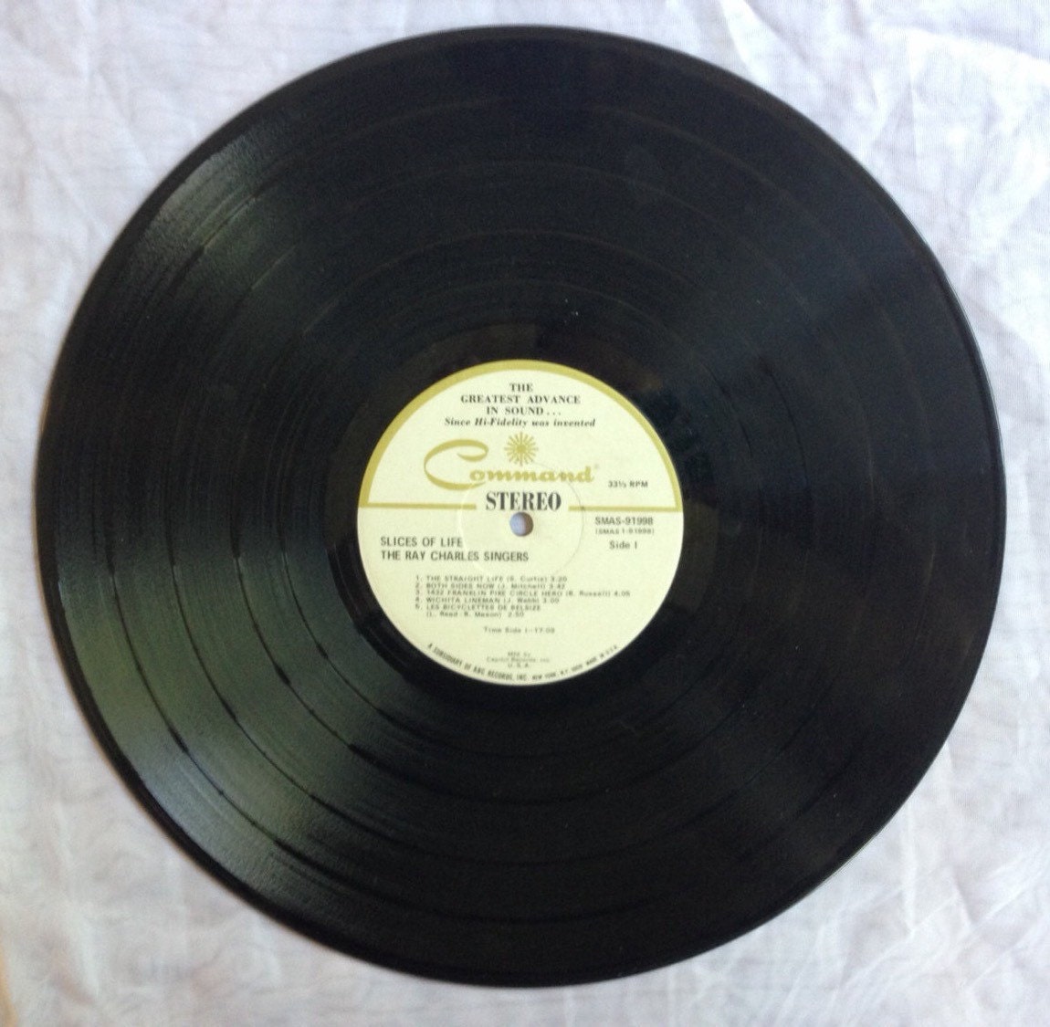 The Ray Charles Singers Slices of Life Vintage Vinyl Record - Etsy