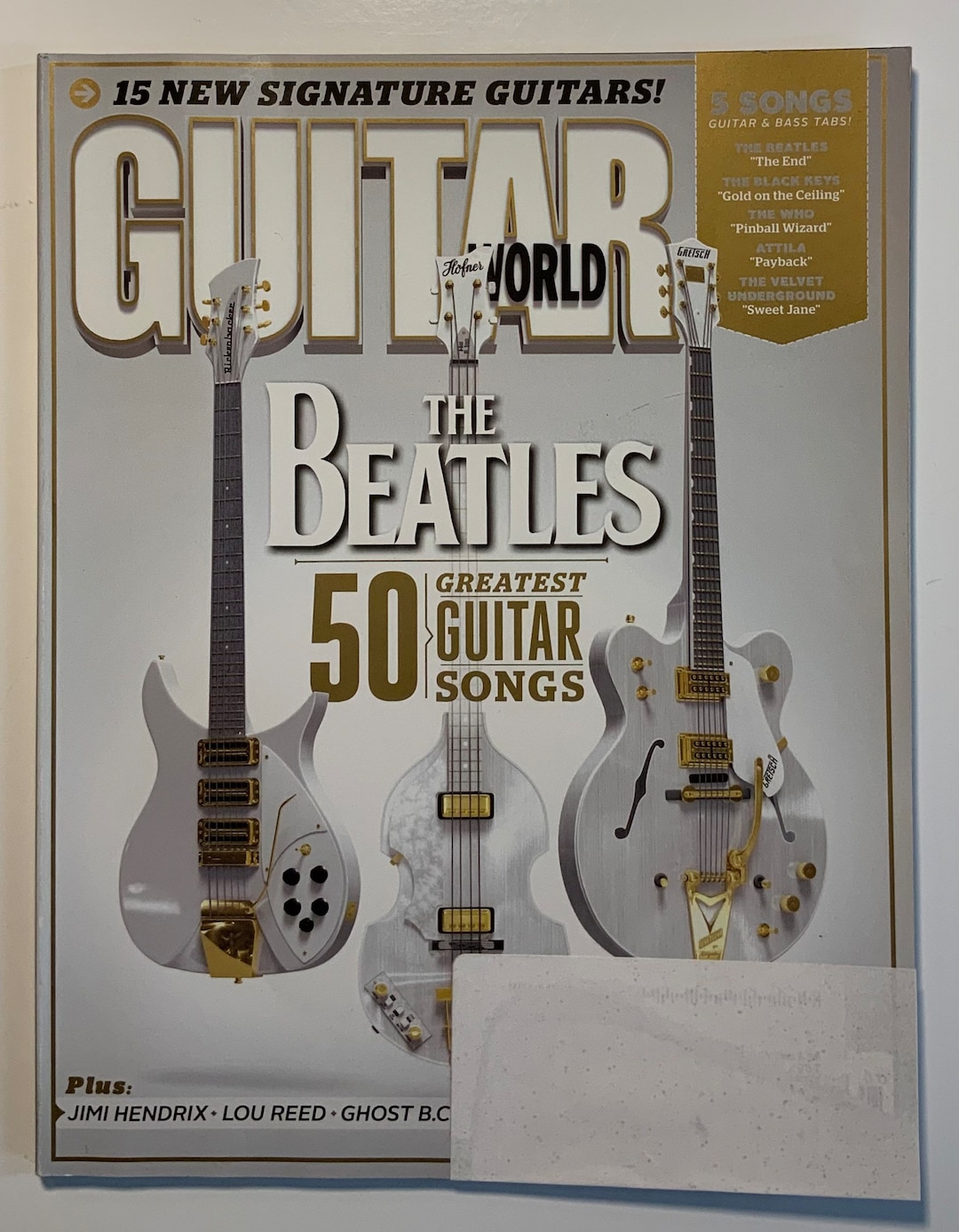 Guitar World Magazine 15 New Signature Guitars the Beatles 50 Greatest ...