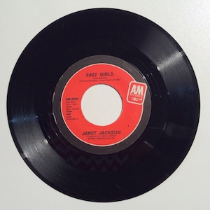 Janet Jackson Fast Girls and Love And My Best Friend Vintage Vinyl 45 Record Album 1982
