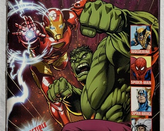 Iron Man & Hulk Special Edition Entertaining Activities and Games 4 Super Hero Comic Book Stories Featuring The Avengers Comic Book Collage