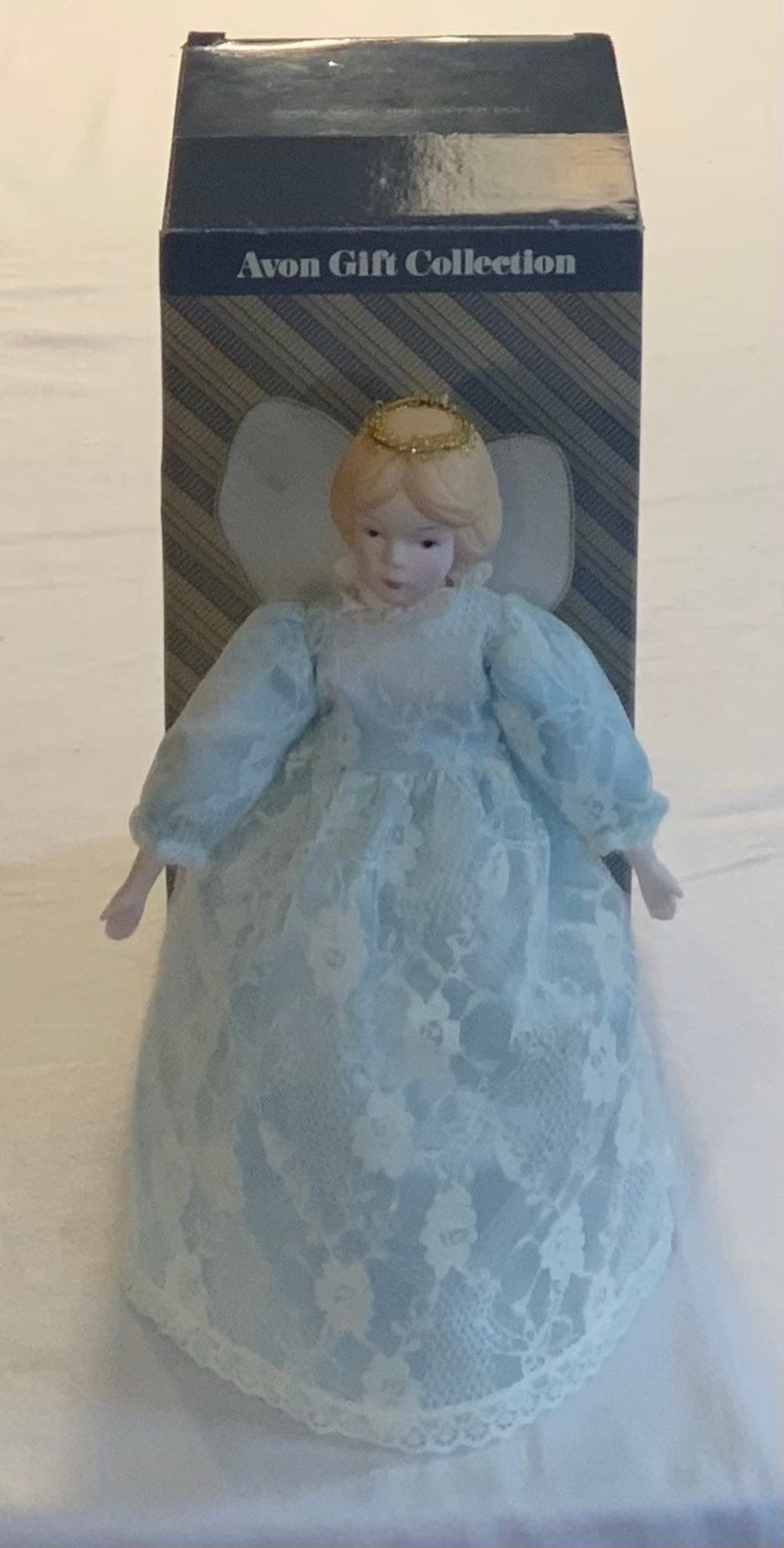 Avon Gift Collection Snow Angel Tree Topper 1986 Etsy