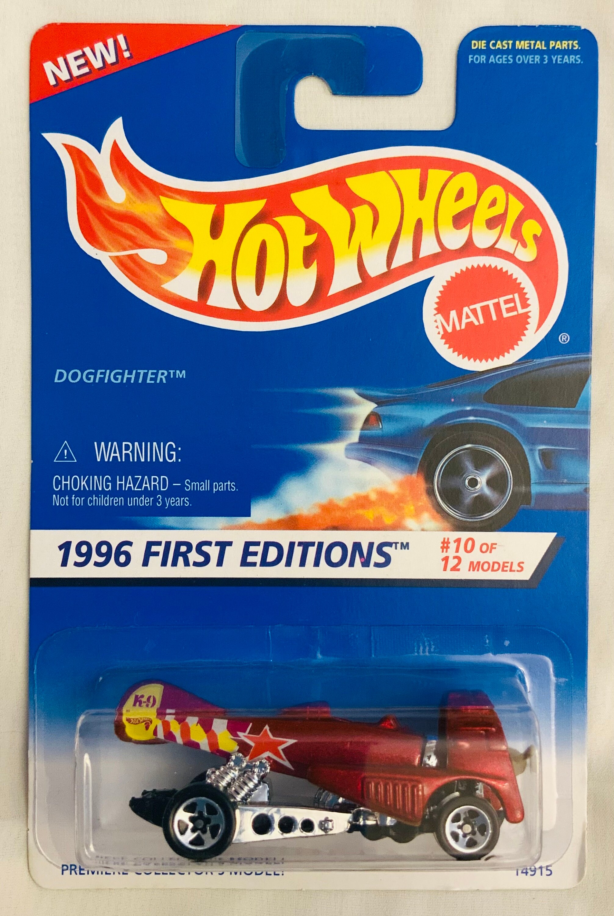 Hotwheels 1996 First Editions #10 of 12 Models Dogfighter #375