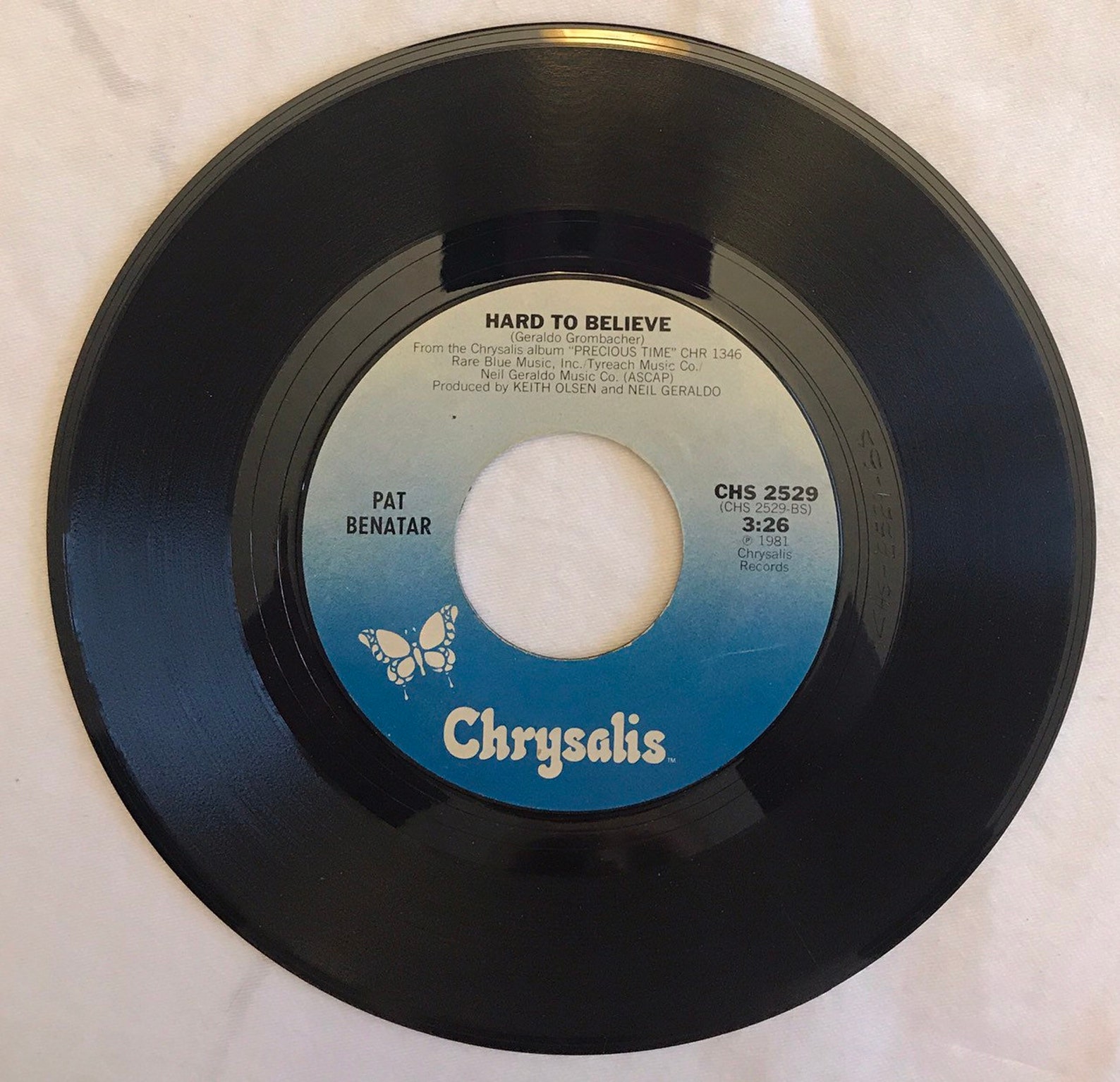 Pat Benatar Fire and Ice and Hard to Believe Vintage Vinyl 45 - Etsy