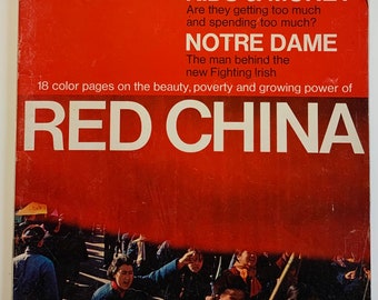 Look Magazine November 2, 1965 Vol.29 No. 22 Kids & Money Notre Dame Red China Vintage Advertising Historical Full Color Magazine