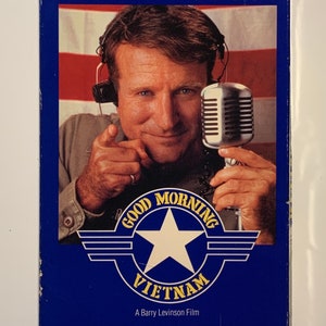 Good Morning Vietnam, Robin Williams, A Barry Levinson Film, Vintage Vhs Movie Tape 1987