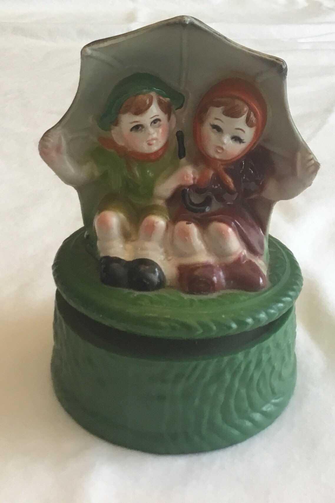 Somewhere My Love Vintage Music Box Boy And Girl Under Etsy
