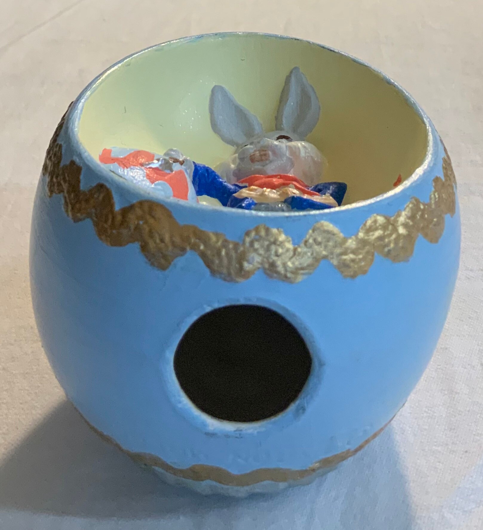 ヴィンテージ セラミック ハンドメイド 手描きジオラマ イースター