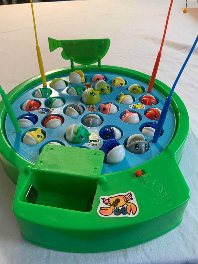 Vintage Fishing Game 28 pcs SH6002L Battery Operated Made In Etsy