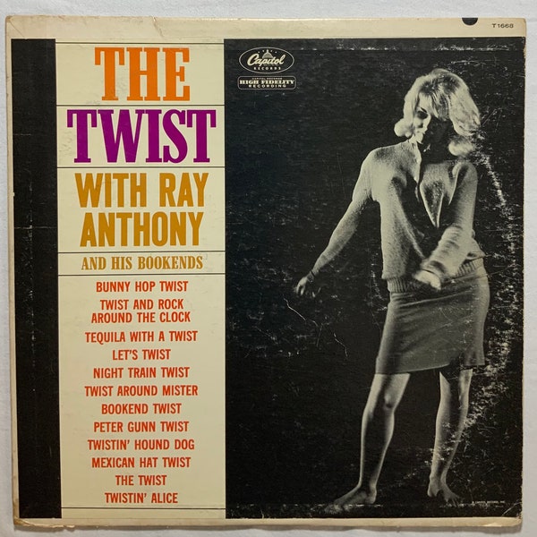 The Twist With Ray Anthony And His Bookends Vintage Vinyl Record Album Mono 1961