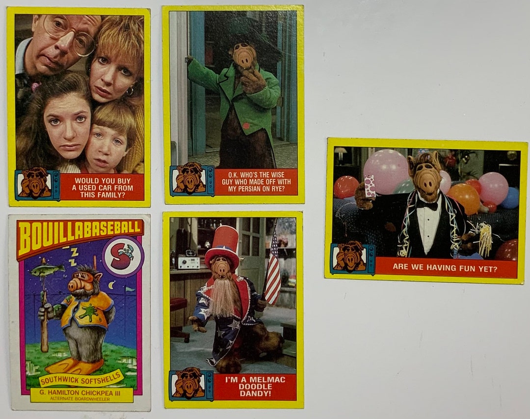 ALF TV Show Trading Cards- Topps Chewing Gum- Alien Productions 5