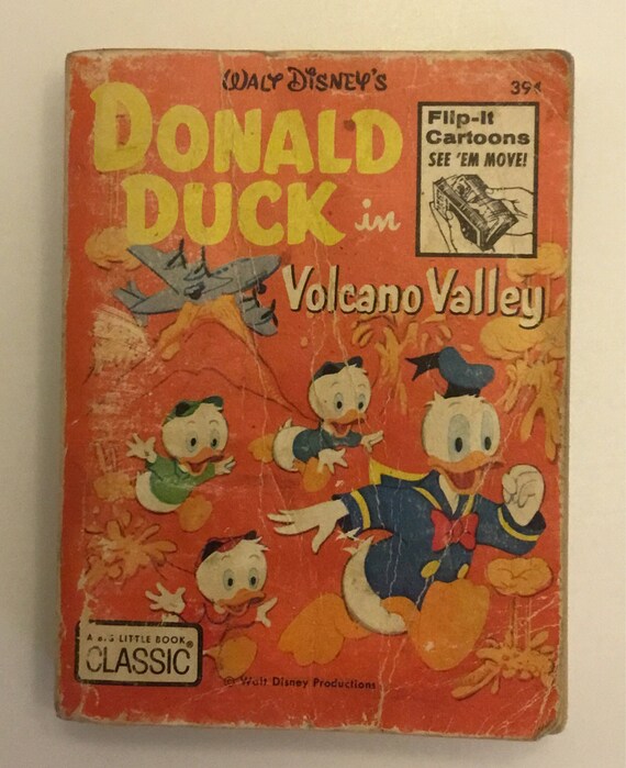 Donald Duck In Vulkan Valley Vintage Grosse Buch Wenig 1973 Etsy