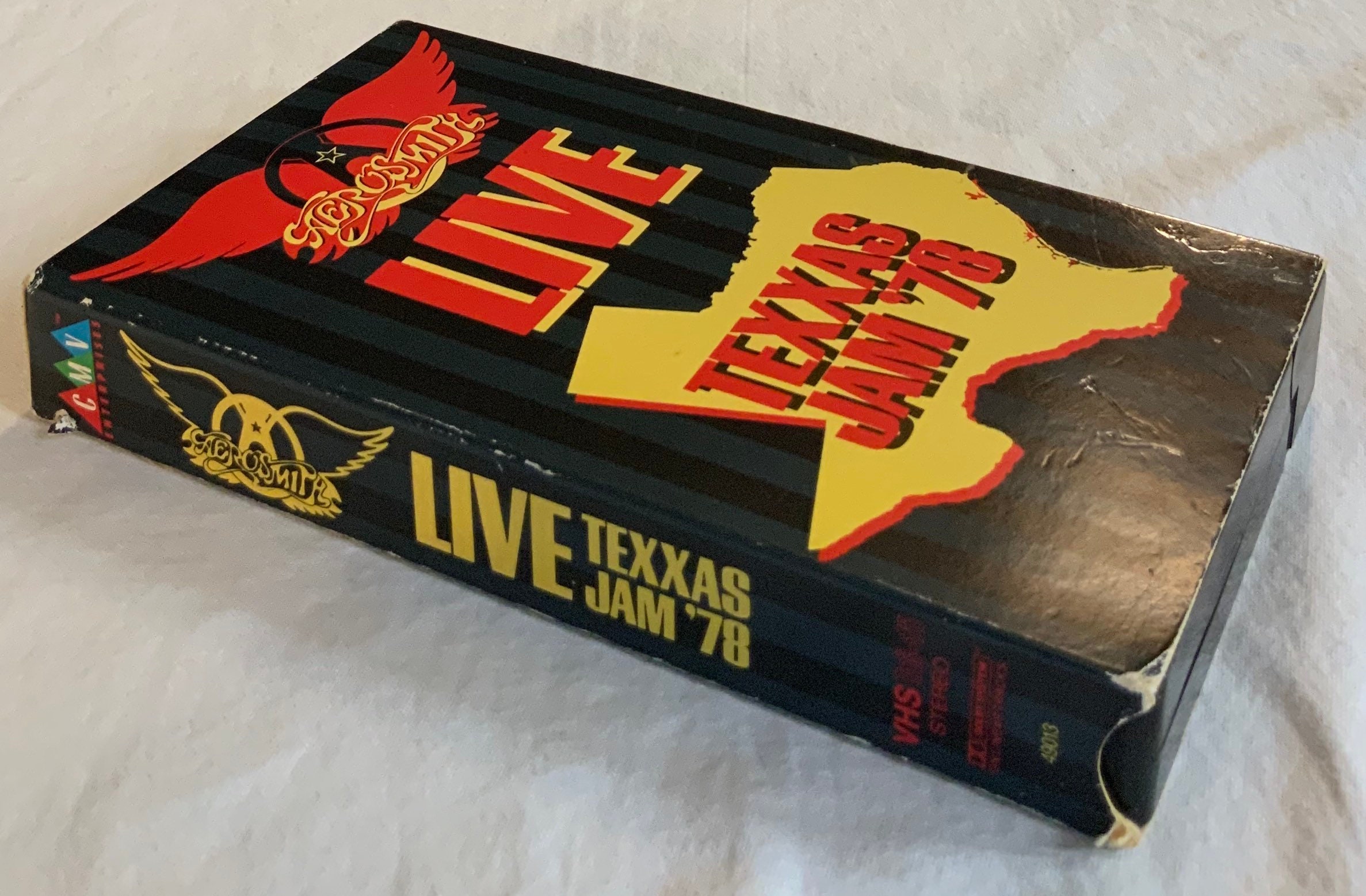 Aerosmith Live Texxas Jam '78 Vintage VHS Movie Video Tape