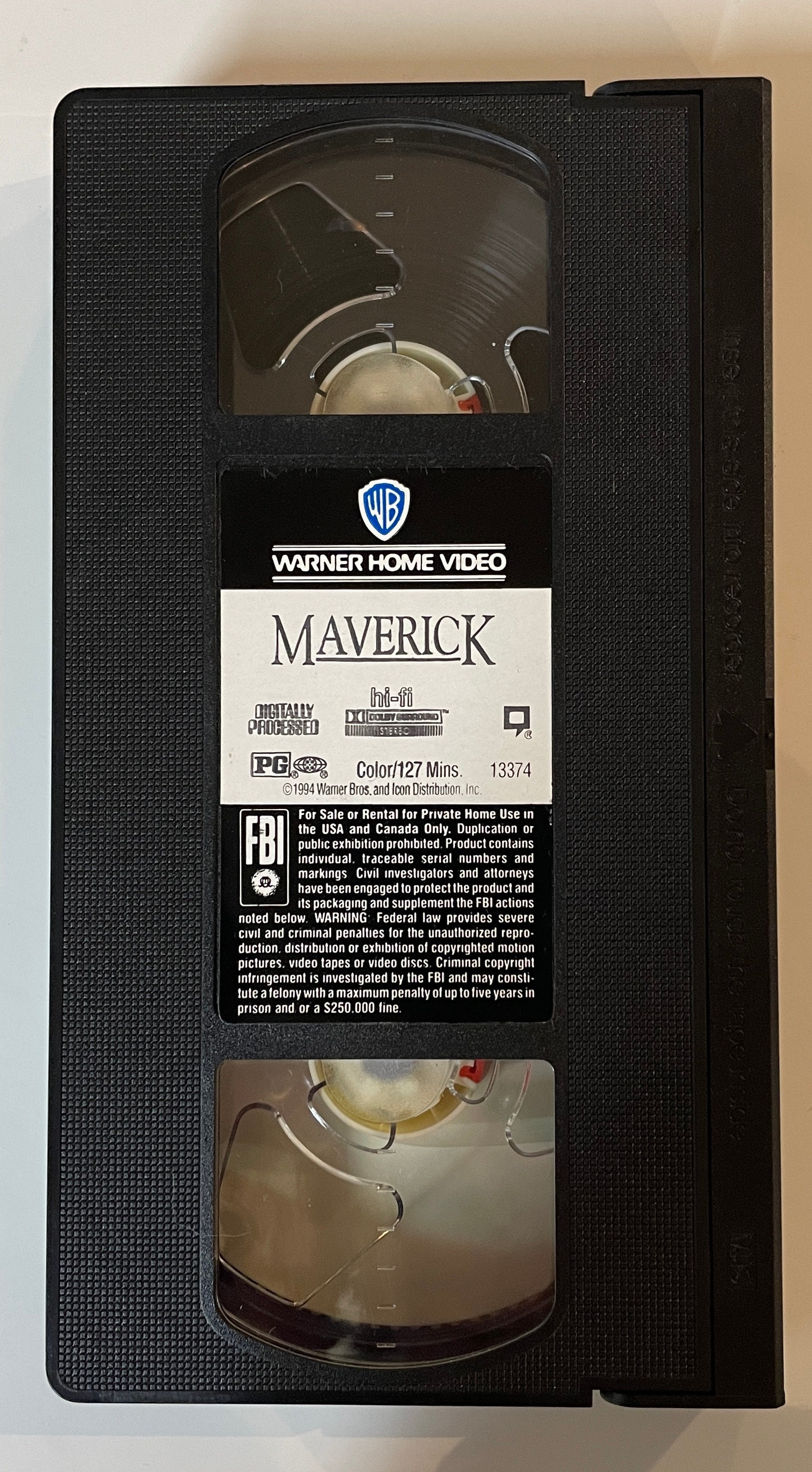 Maverick Mel Gibson, Jodie Foster, James Garner Vintage VHS Movie 1994 -   Canada