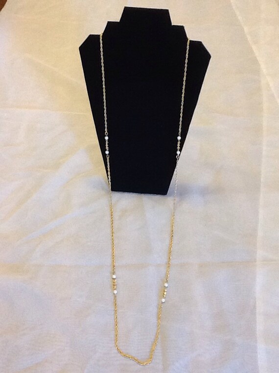 Vintage Rope Necklace with Rope Chain - image 5