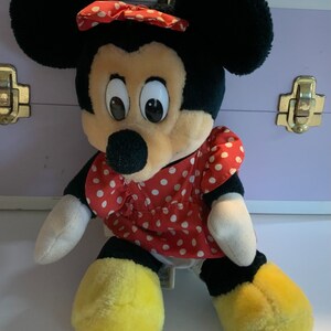 Vintage Plush Minnie Mouse Disneyland Disney Canasa Trading Company Approximately 13”