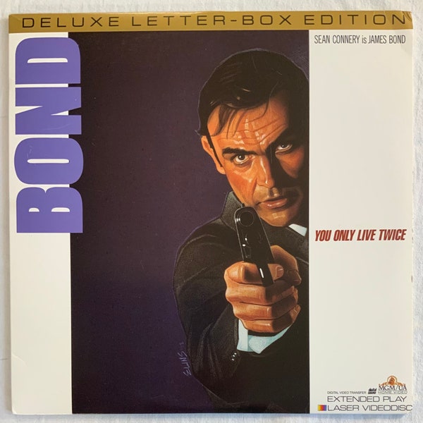 You Only Live Twice Sean Connery As James Bond Deluxe Letter-Box Edition Extended Play Laser Videodisc 1989