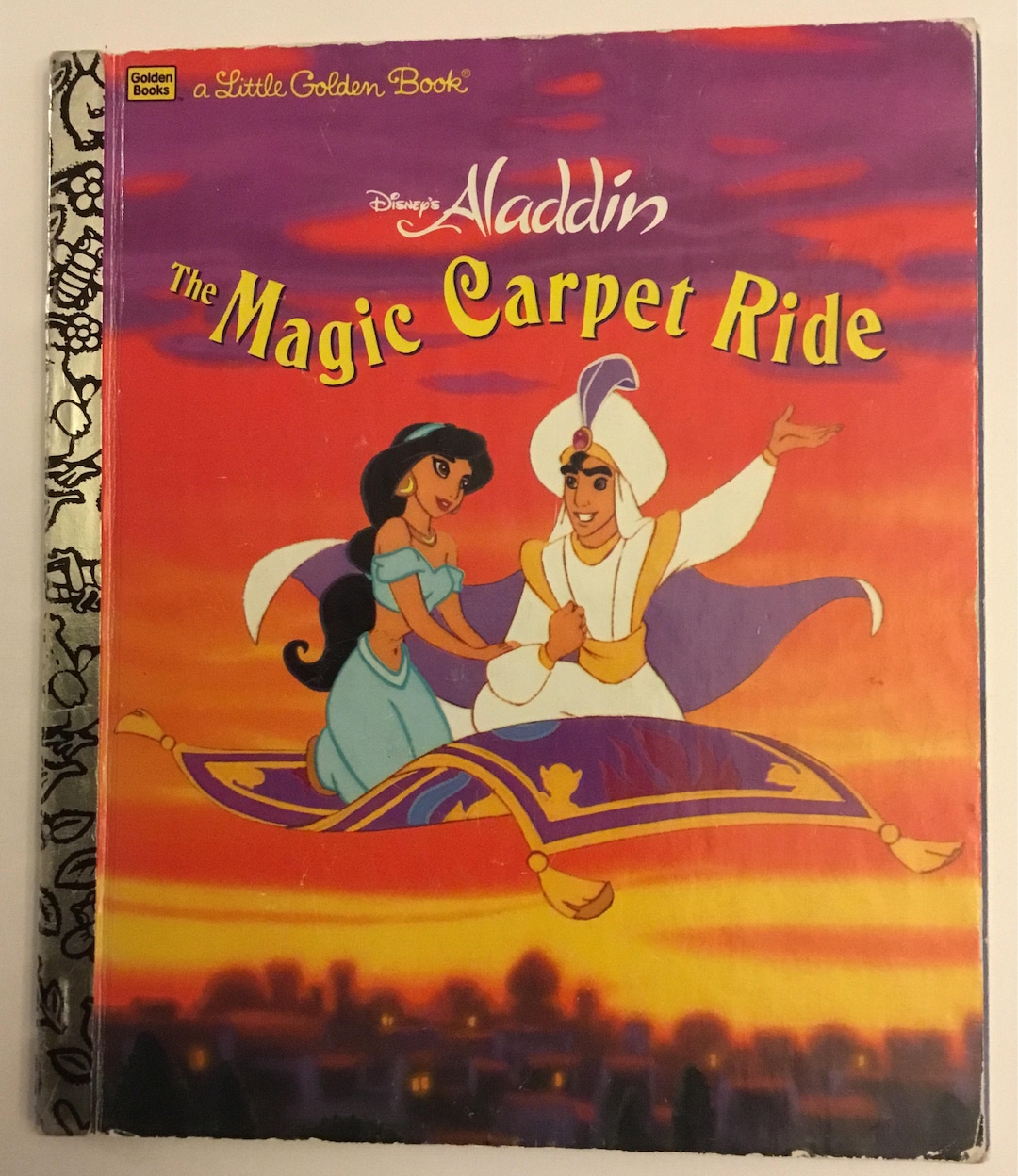 Disney's Aladdin the Magic Carpet Ride Vintage Little Golden Book