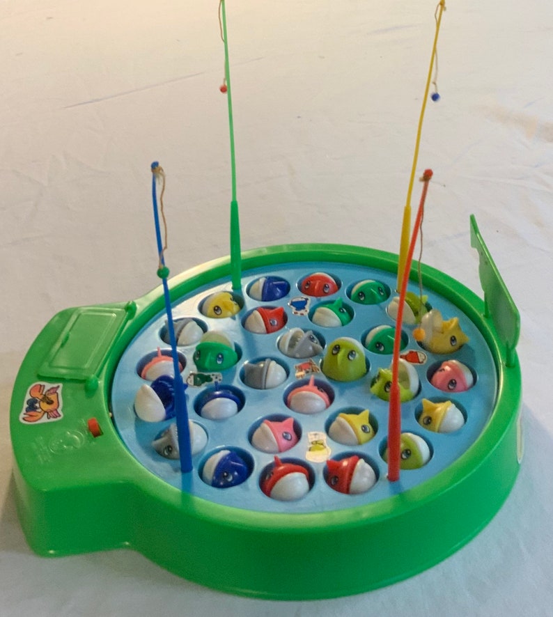 Vintage Fishing Game 28 pcs SH6002L Battery Operated Made In Etsy