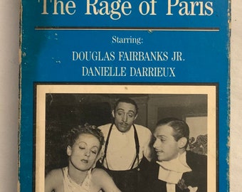 The Rage Of Paris Starring Douglas Fairbanks Jr. and Danielle Darrieux Vintage VHS Movie Originally Produced 1938