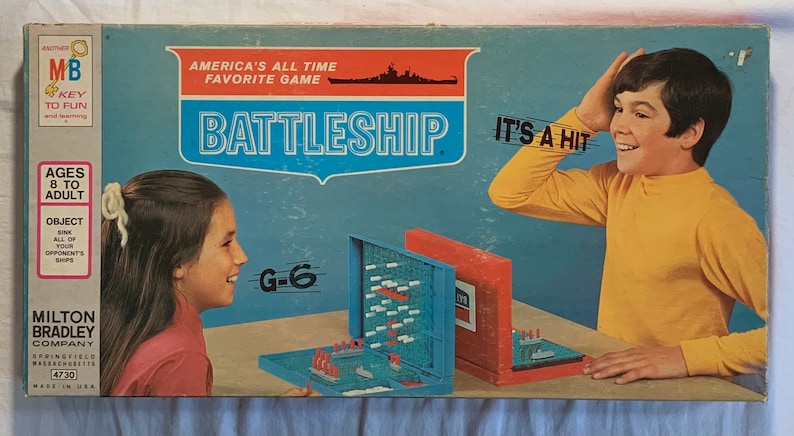 Vintage Battleship Game Milton Bradley Object Sink All Of Your Opponent’s Ships 1967 image 1