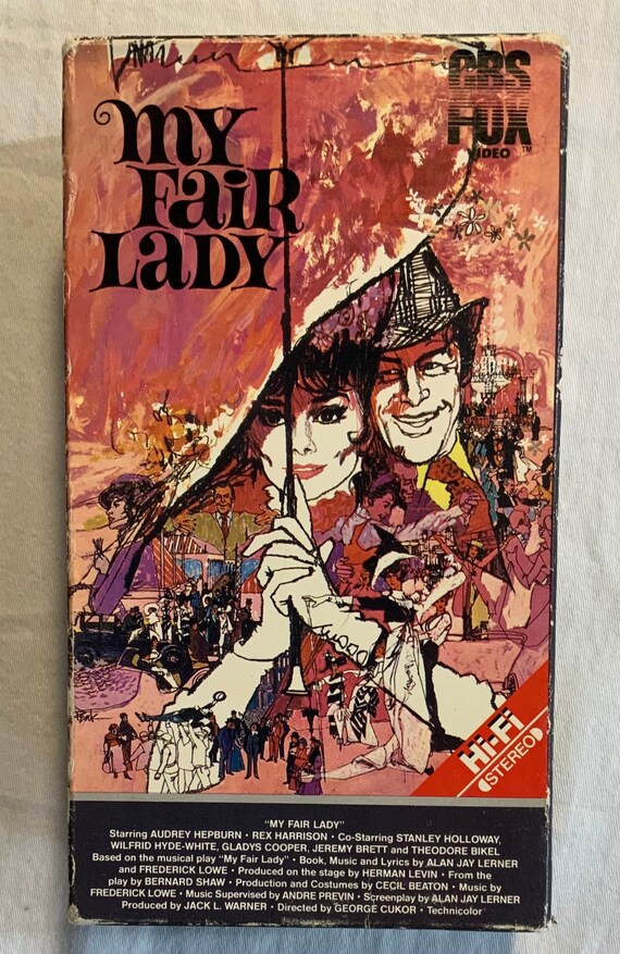 My Fair Lady (1964) CBS Fox Video VHS Tape Audrey Hepburn Rex