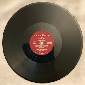 Archie Bleyer Hernando’s Hideway and S’il Vous Plait Vintage Vinyl Record Album 10” 78 RPM 1954