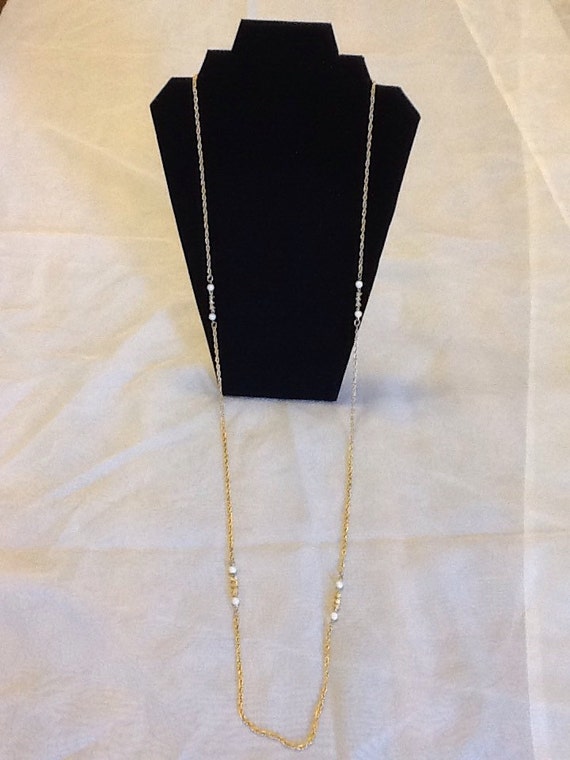 Vintage Rope Necklace with Rope Chain - image 4