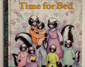 Time For Bed Story And Pictures By Joan Elizabeth Goodman Vintage Little Golden Book 1989