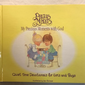 Precious Moments My Precious Moments With God Quiet Time Devotionals For Girls And Boys Vintage Hardcover Book 1995