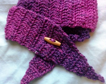 Pink Cowl, pink neck warmer, crochet cowl