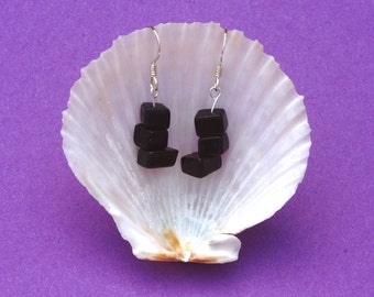 Obsidian Earrings, Gemstone earrings, Sterling Silver earrings, Hypoallergenic earrings, Zodiac Jewellery Sagittarius, Black earrings