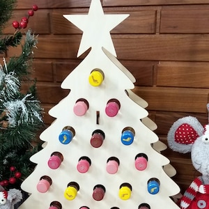 Tipsy Tree Mini Wine Bottle Advent Calendar Etsy