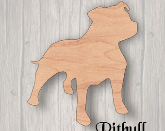 bully breed dog door hanger welcome sign Pit bull Wooden hand made hand painted