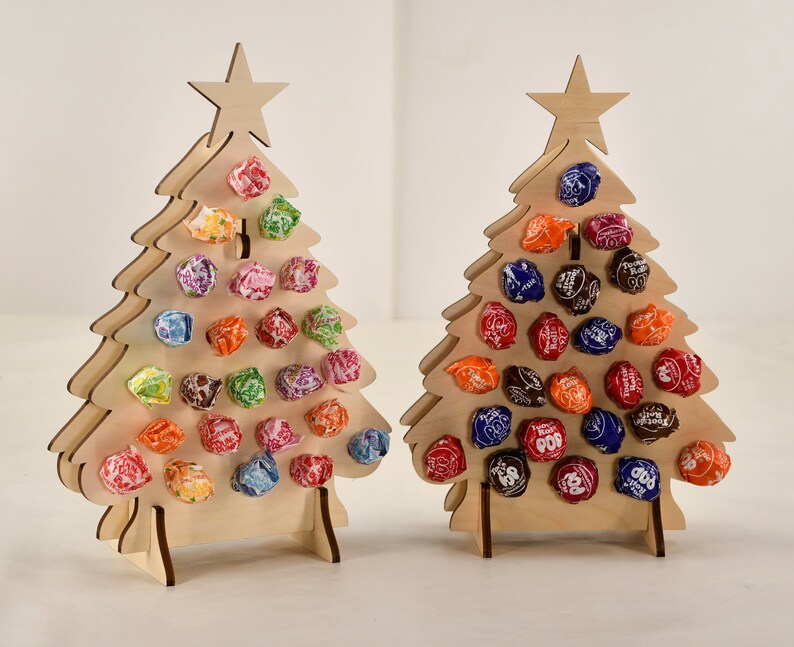 Advent Calendar UNPAINTED Lollypop Tree Tipsy Tree Wood Advent Etsy