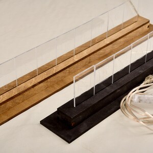 Customizable LED Sign with Wood Base, USB Powered image 10