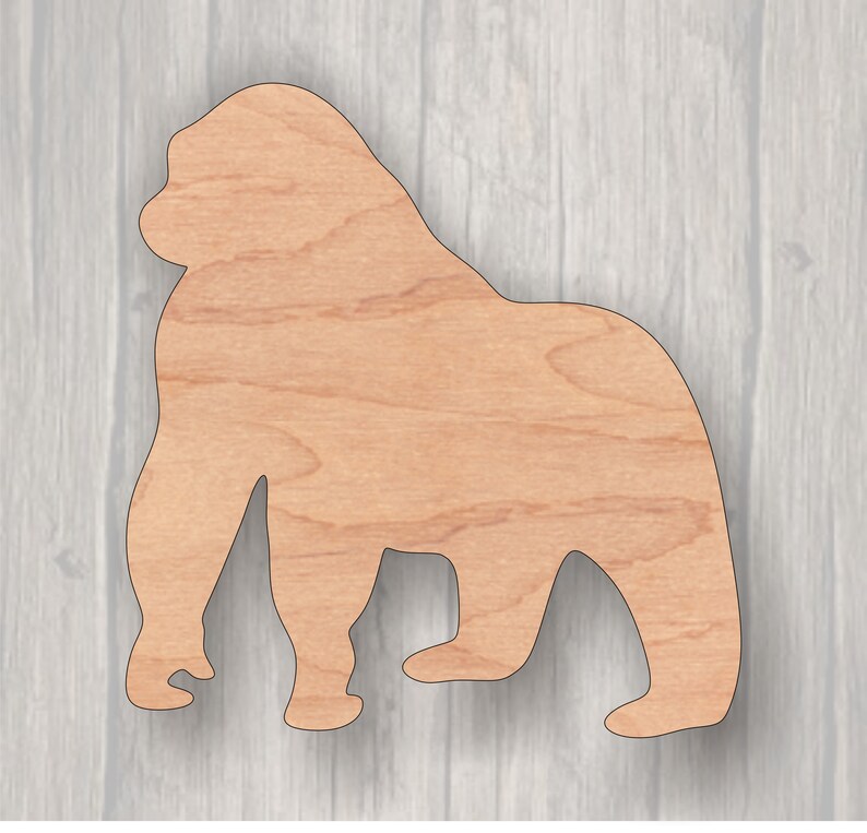 Gorilla Laser Cut Svg Dxf Files Wall Sticker Engraving Decal