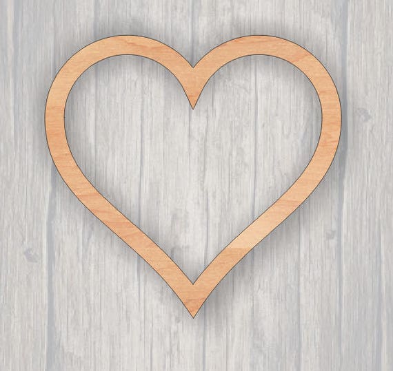 Wood sale heart cutouts