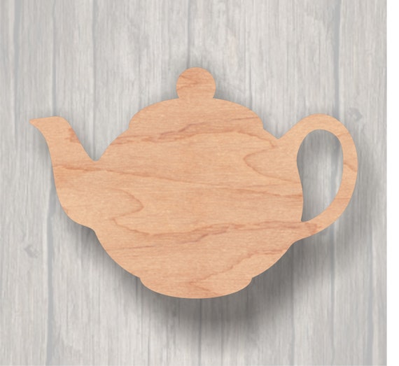 Teapot. Unfinished Wood Cutout. Wood Cutout. Laser Cutout. - Etsy