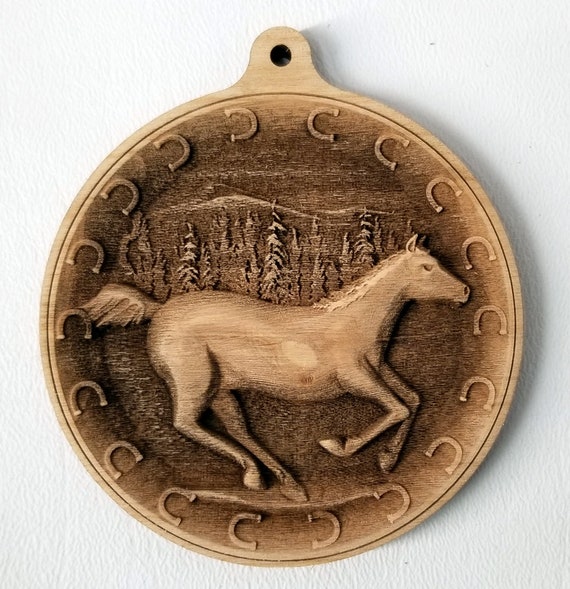 3D Ornament Horse 6 Pieces Laser Cut Out Unfinished ORN129 3D Ornament Horse 6 Pieces Laser Cut Out Unfinished ORN129