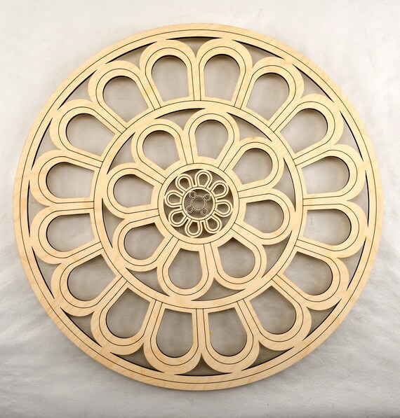Round Gothic Church Window Gothic Window Frame Large Round - Etsy