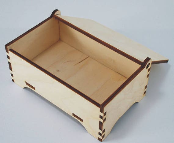 Wholesale Custom Laser Cut Unfinished Wooden Crafts Wood Box for