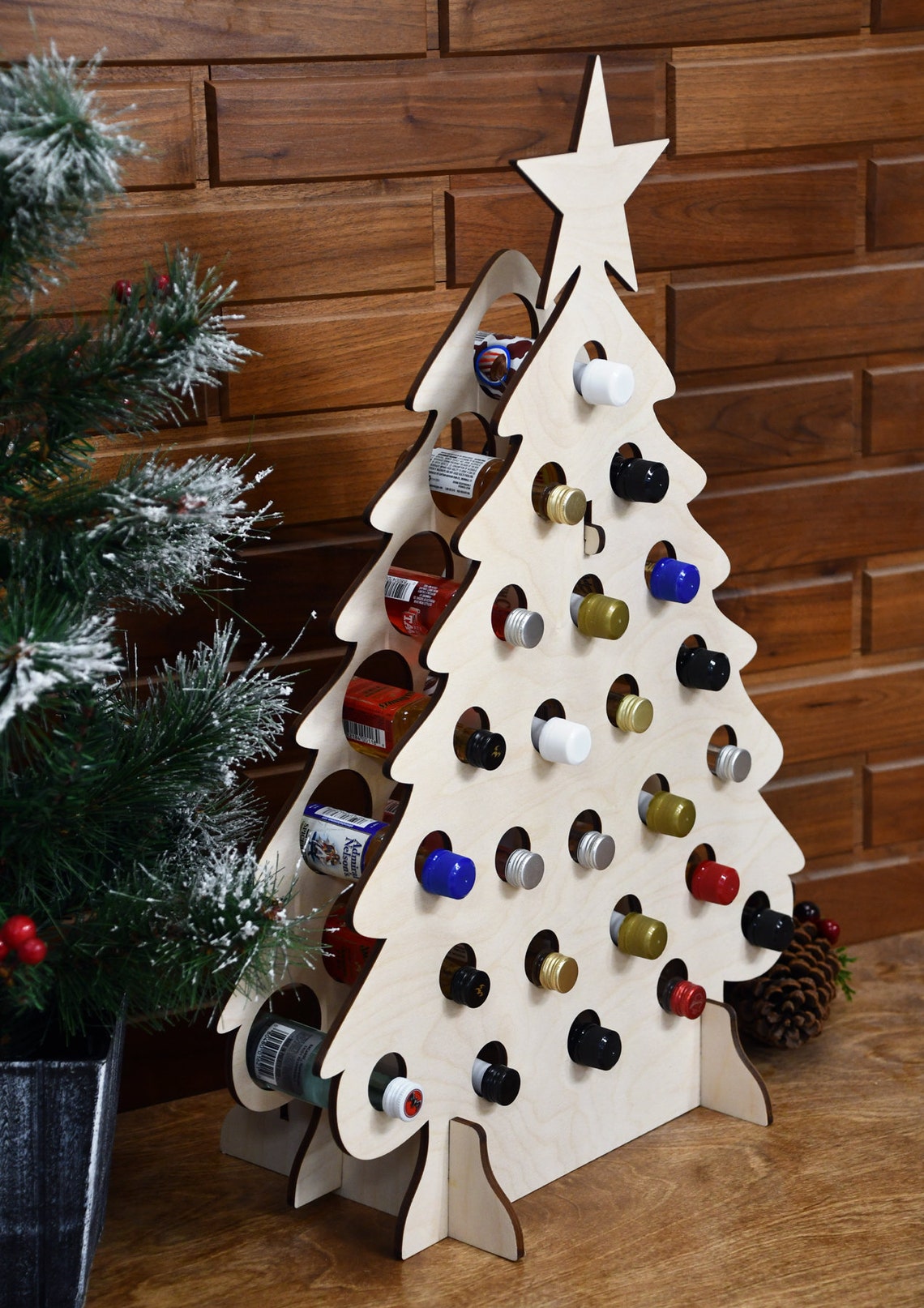Tipsy Tree Duo Wine & Shooter Advent Calendar Wood Wine Tree - Etsy