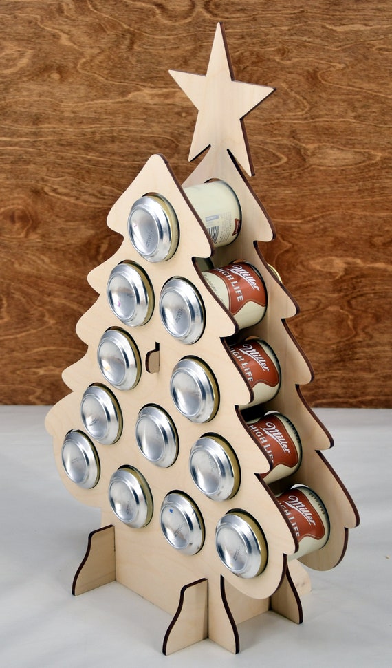 Beer Can Advent Calendar Tipsy Tree Wood Beer Can Tree Canned - Etsy