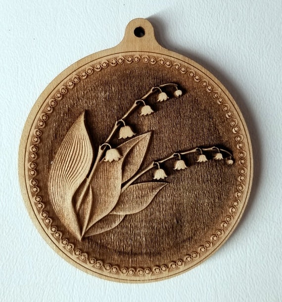3D Ornament Flower 3 Pieces Laser Cut Out Unfinished ORN19 3D Ornament Flower 3 Pieces Laser Cut Out Unfinished ORN19