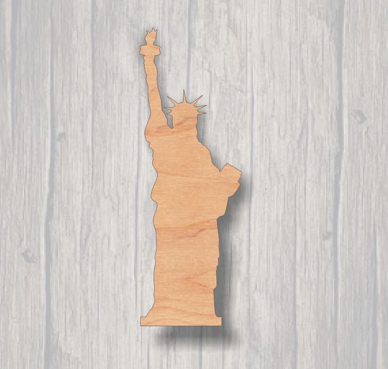Wood Cut Out Statue Of Lberty Laser Cut Shape Statue Of Lberty DY